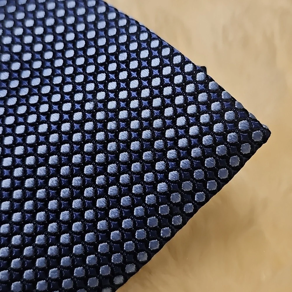 Men's‎ Blue Patterned Tie By SETAZONE.Pure Silk, Hand Made.